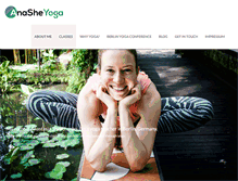 Tablet Screenshot of anasheyoga.com